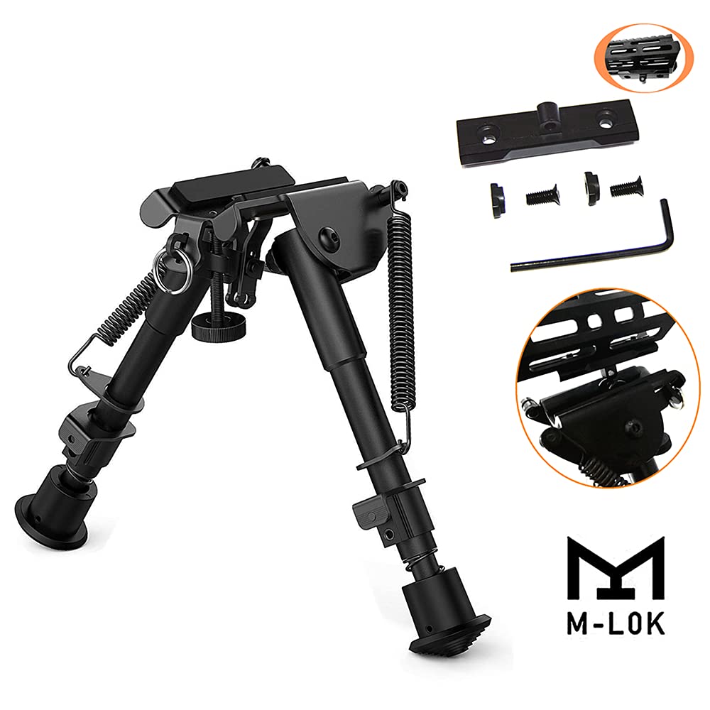 Amazon | 20mmレール対応/Mlok対応 バイポッド タクティカルバトル 6-9